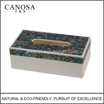 Abalone Shell Mosaic Tissue Box for Hotel